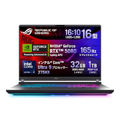 Amazon.co.jp: ASUS ゲーミングノートPC ROG Strix G16 G615LW 16